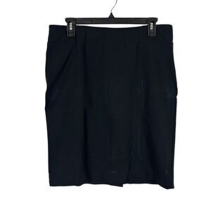 J. Jill Black Ponte Pencil Skirt Women’s Small Shiny Streaks